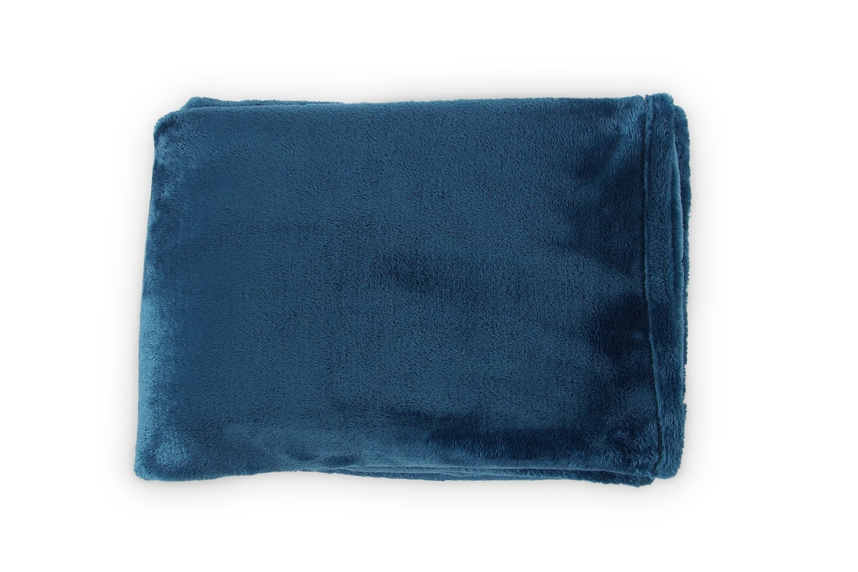 Deep Fleece Bedspread (Oslo Blue)