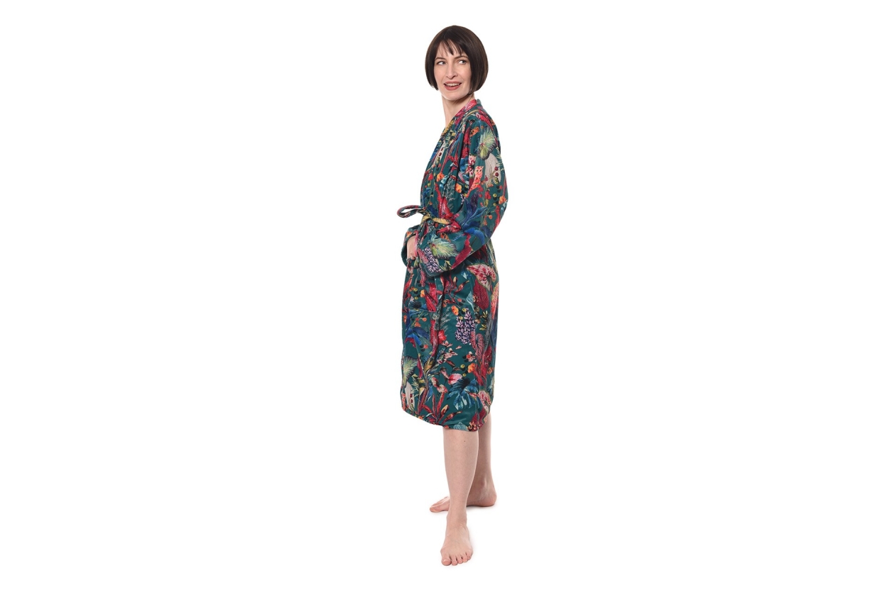 FC Tropical Velvet Robe Green