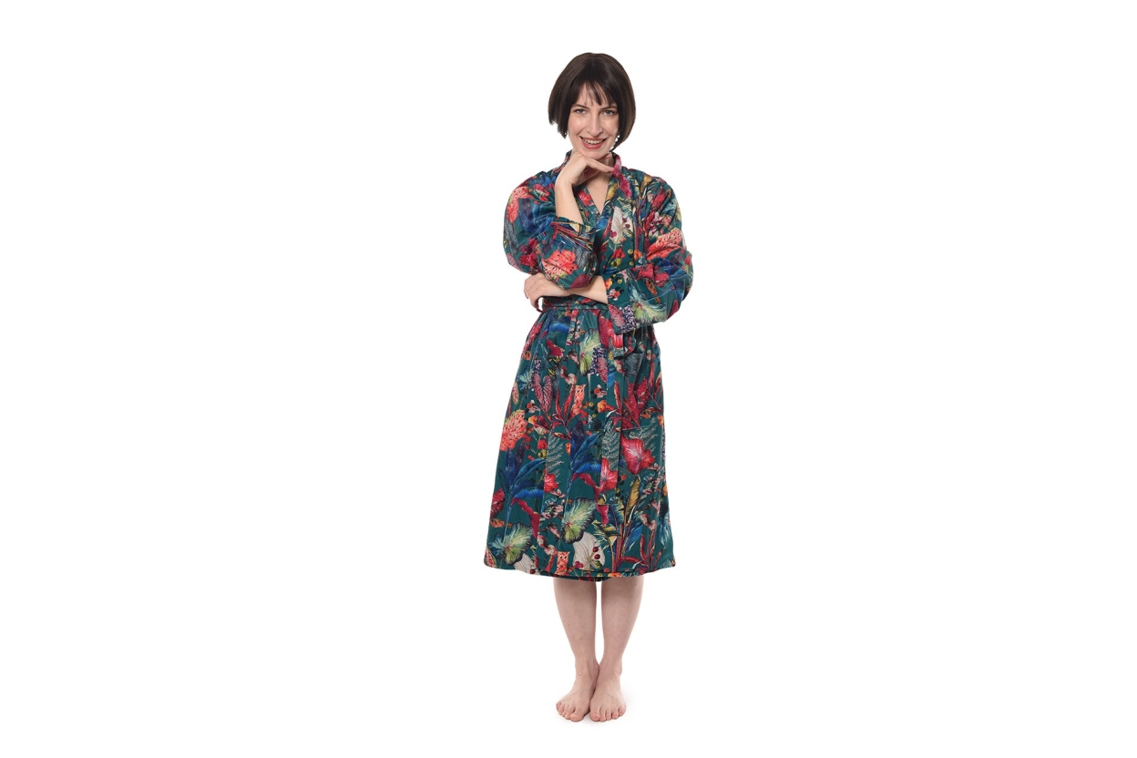 FC Tropical Velvet Robe Green