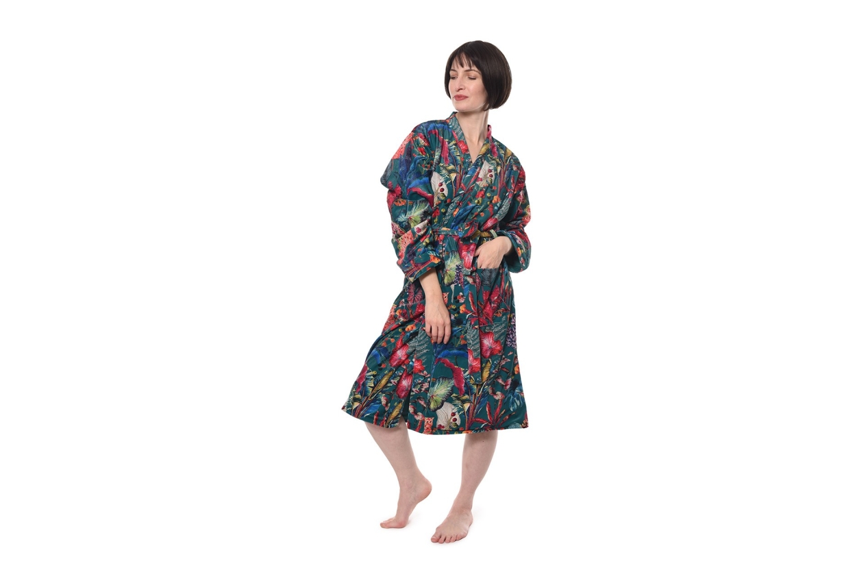 FC Tropical Velvet Robe Green