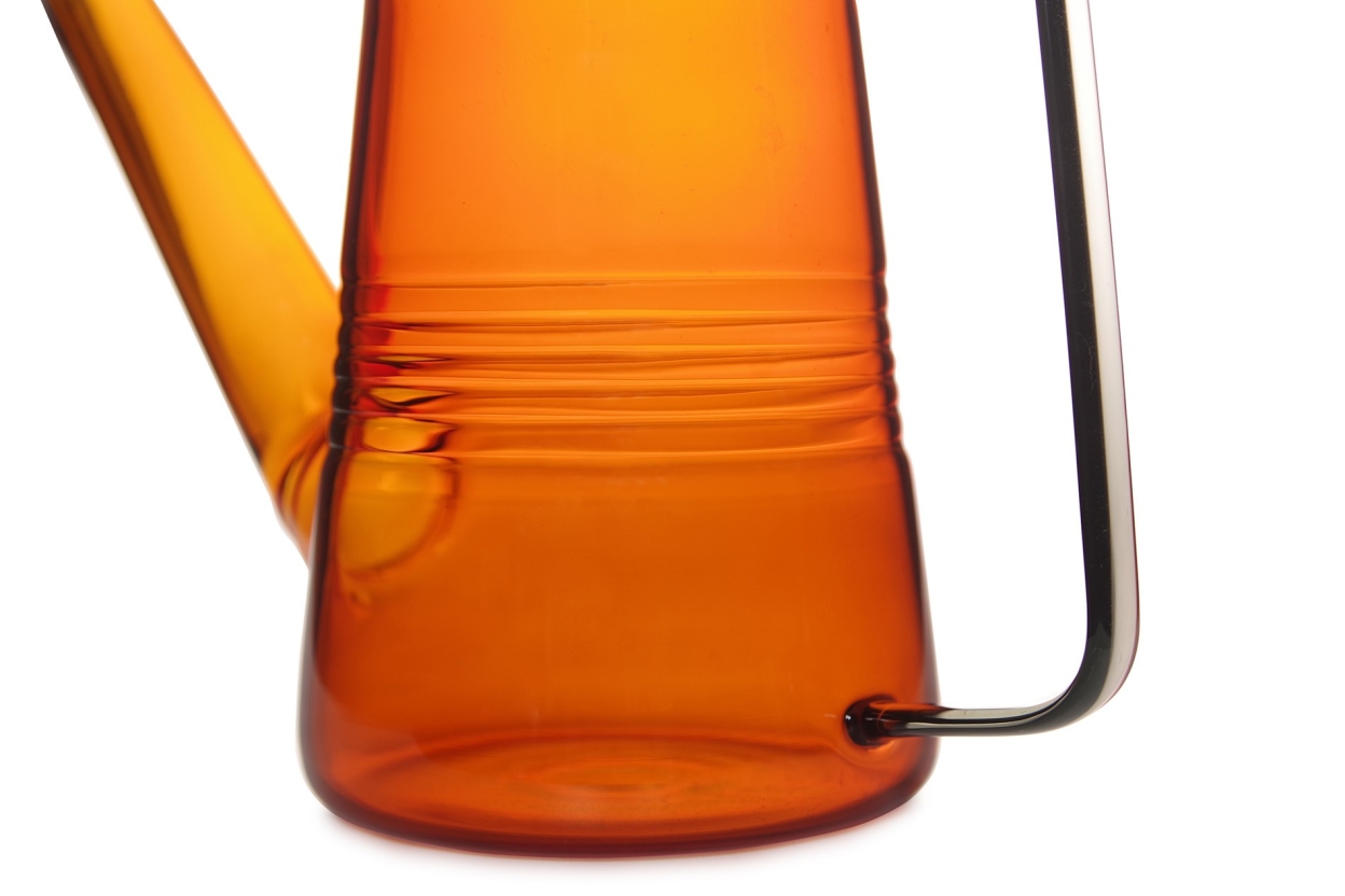 Amalfi Glass Watering Can (Amber & Grey)