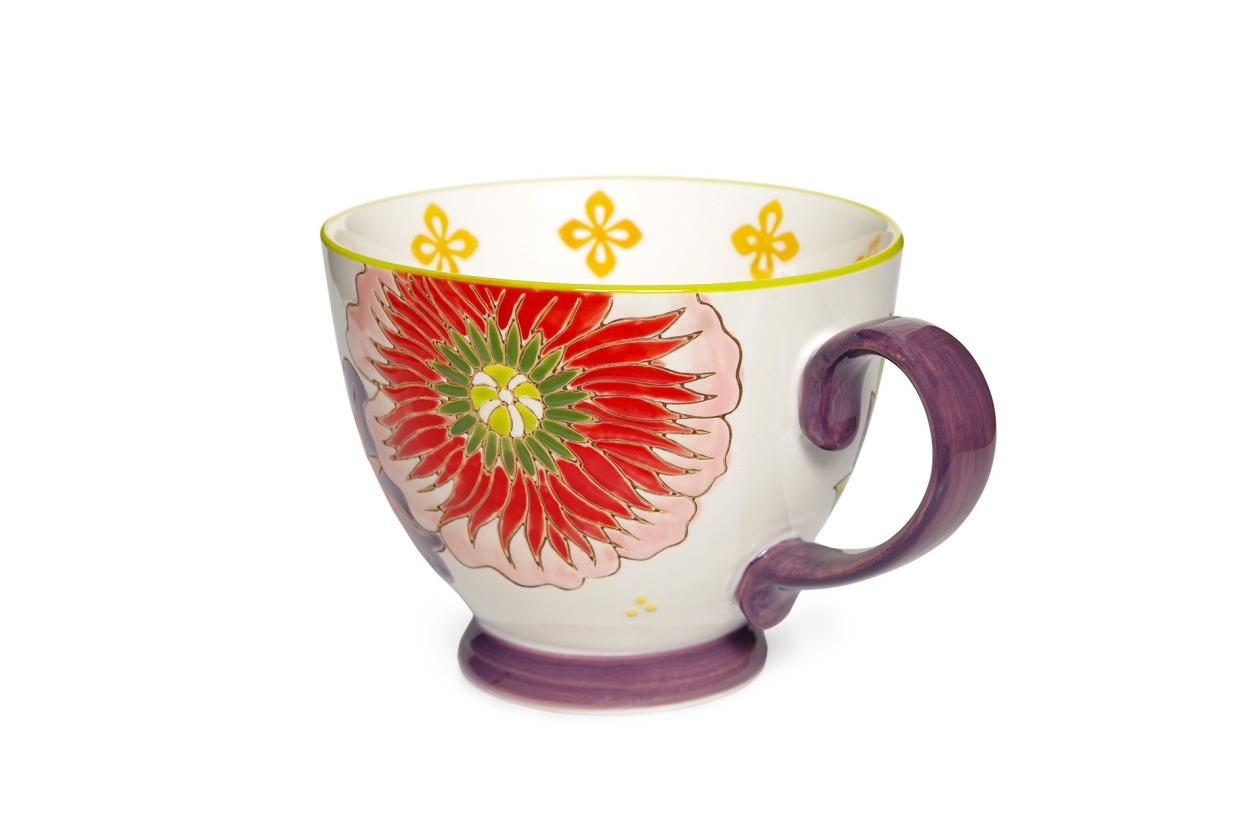 Zinnia Flower Extra Large Tea Mug