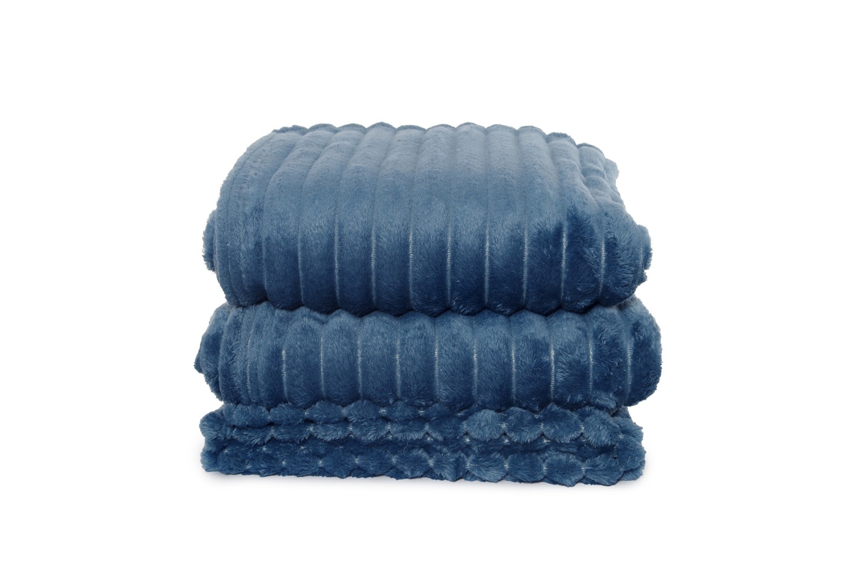 Chunky Cord Bedspread (Nordic Blue)