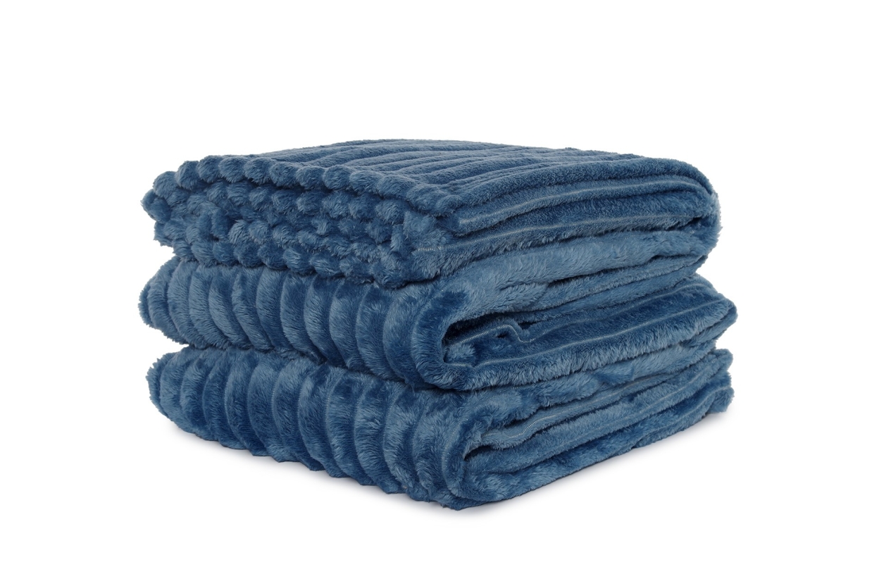 Chunky Cord Bedspread (Nordic Blue)