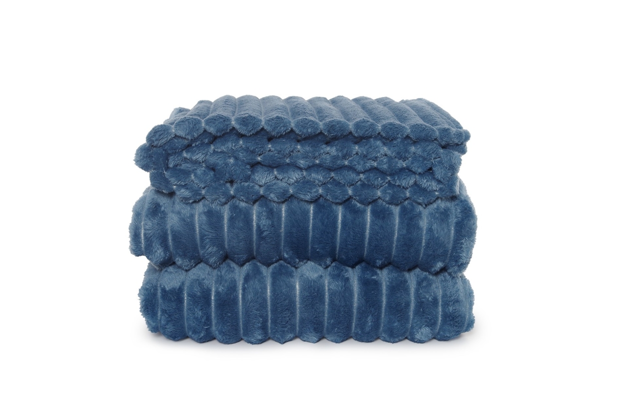 Chunky Cord Bedspread (Nordic Blue)