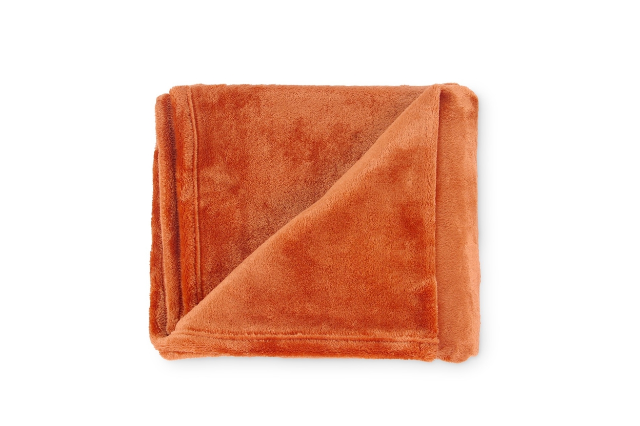 Deep Fleece Bedspread (Terracotta)