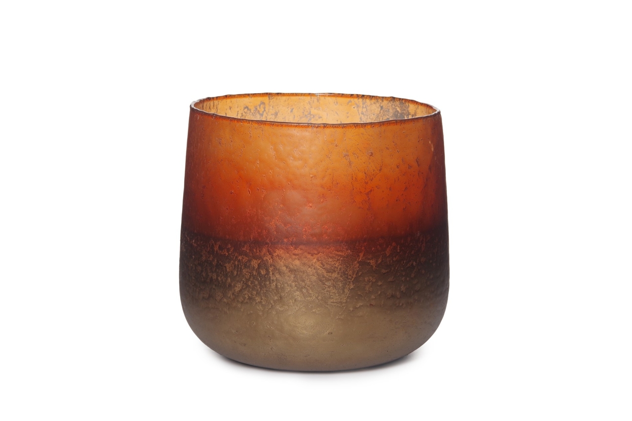 FC Bulnes Glass Pot Amber Smoke