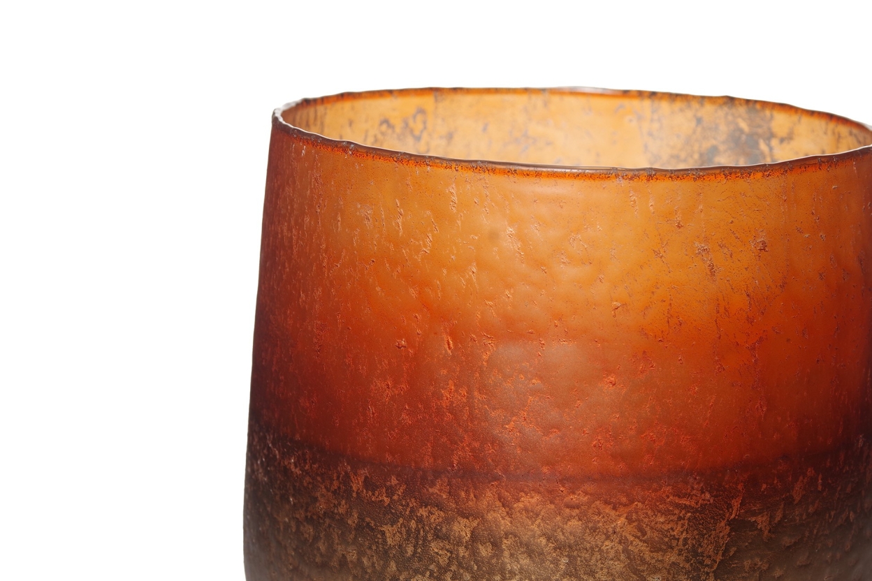 FC Bulnes Glass Pot Amber Smoke