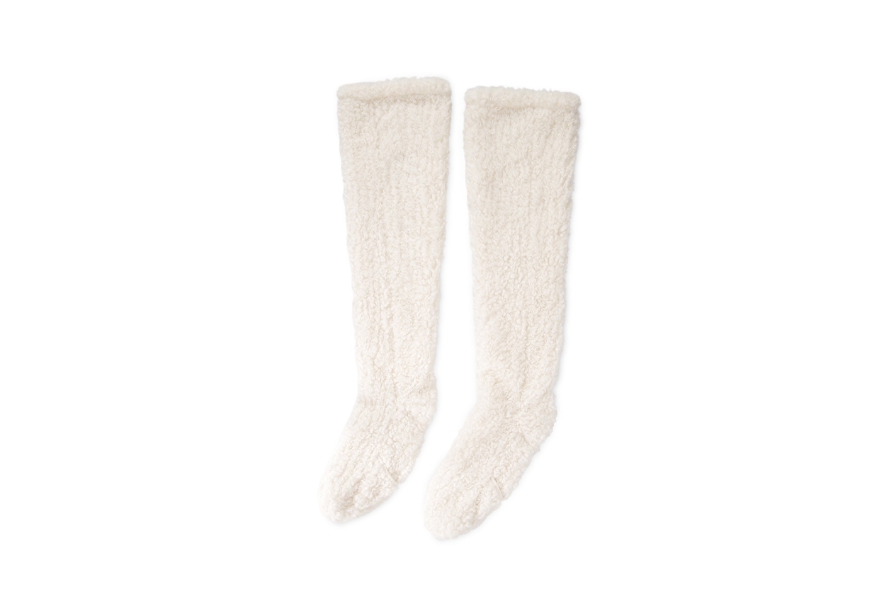 Faux Sheepskin Long Socks