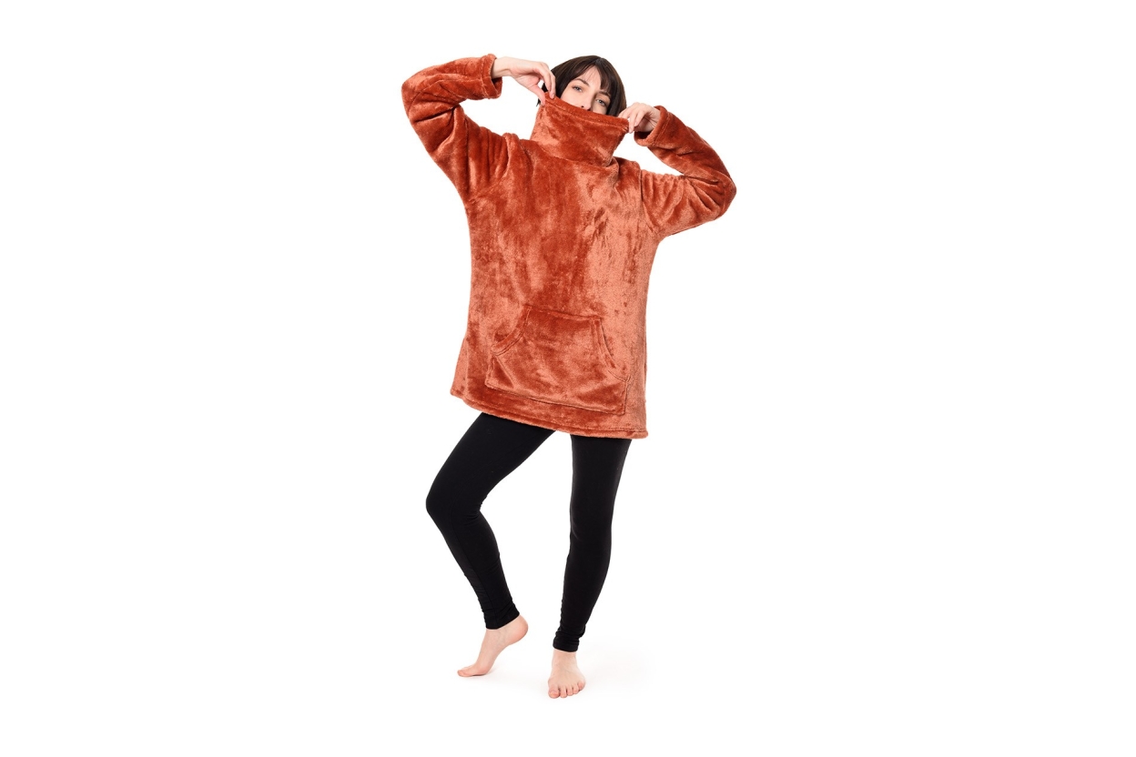 Deep Fleece Lounge Top (Terracotta)