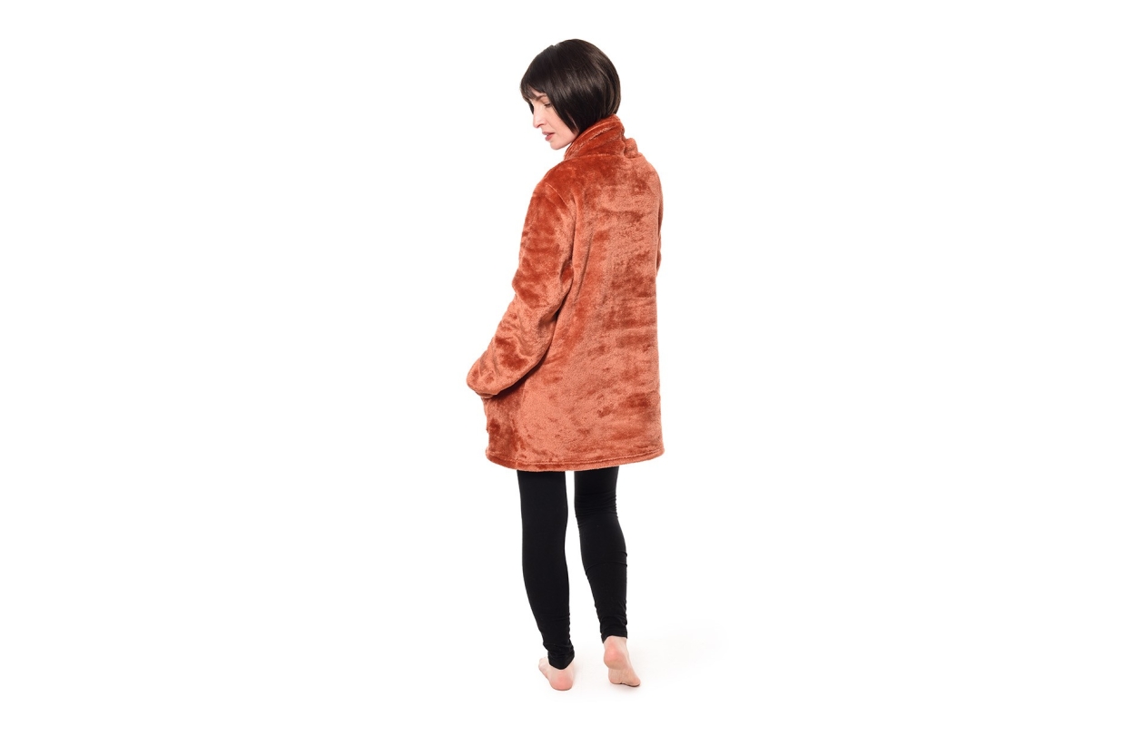 Deep Fleece Lounge Top (Terracotta)