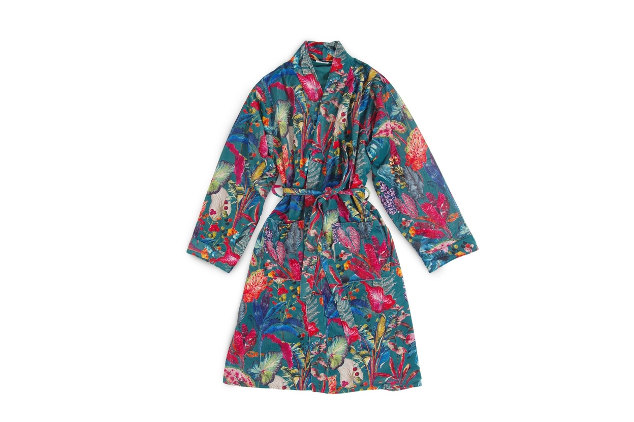 FC Tropical Velvet Robe Fir Green