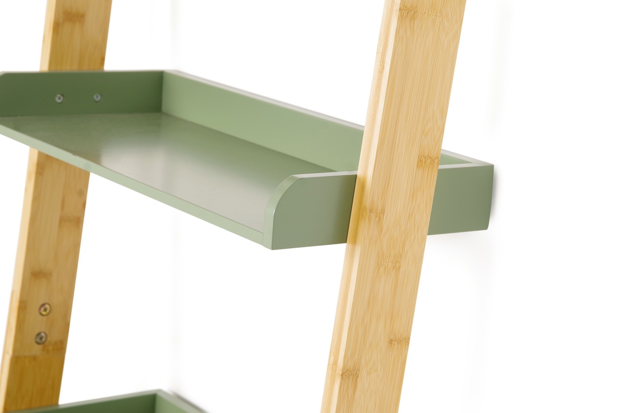 Fc Leaning Ladder Shelf Green Wide