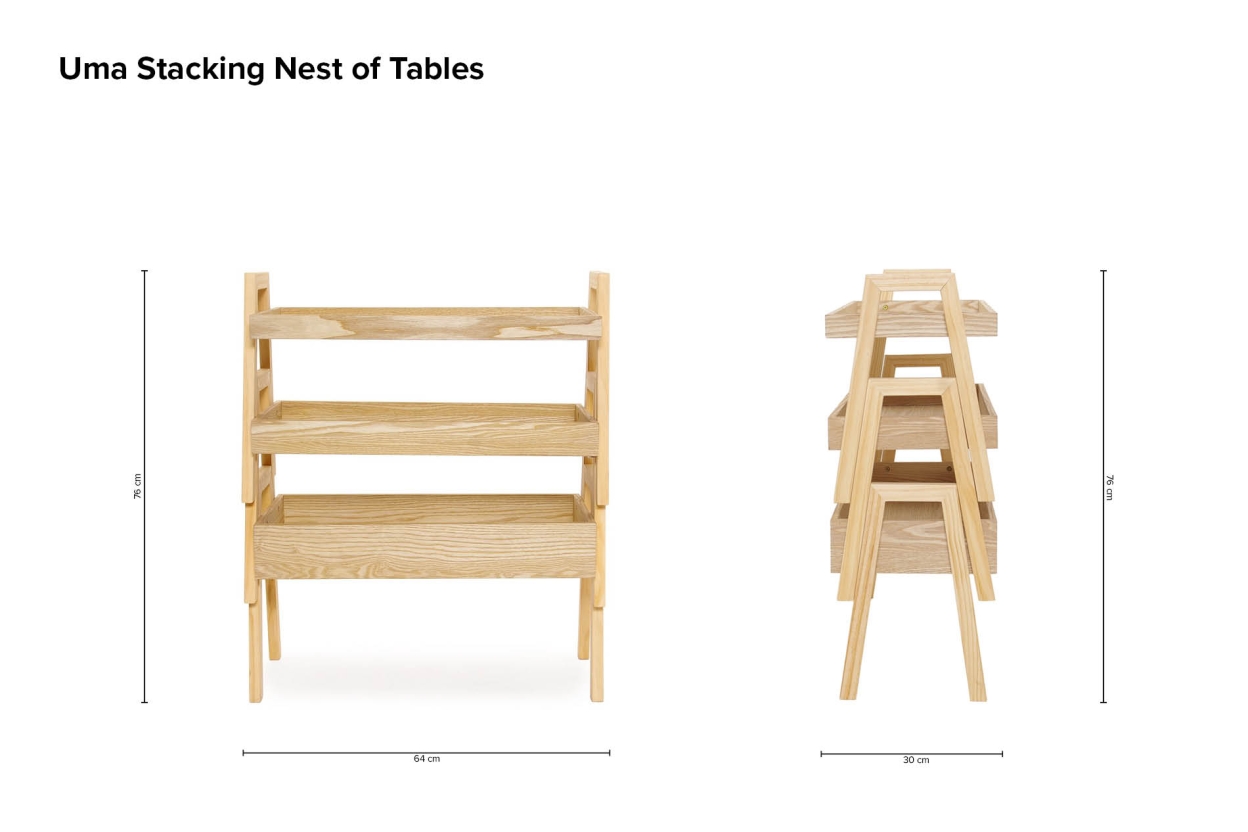 Uma Stacking Nest Of Tables Kg Sh