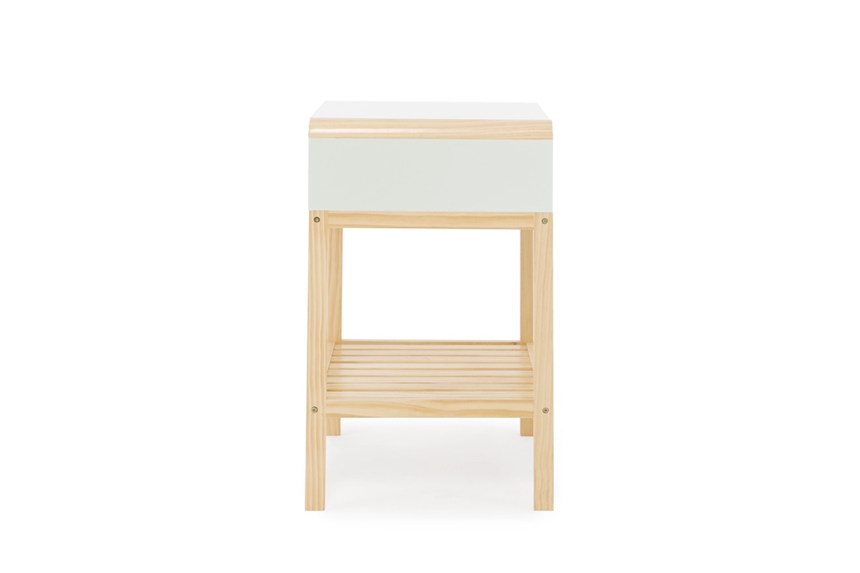 FC Hale Bedside Cabinet White