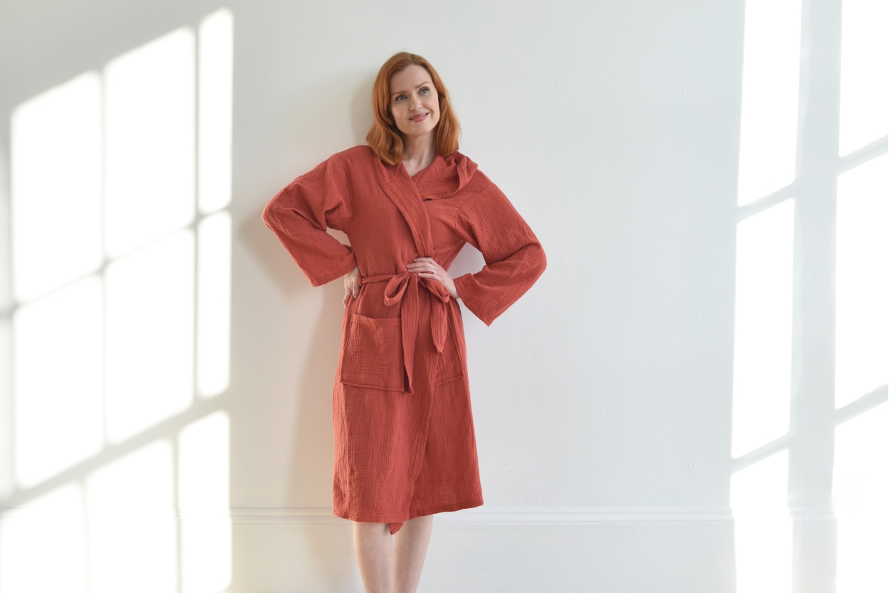 FC Itoko Bathrobe Terracotta LS