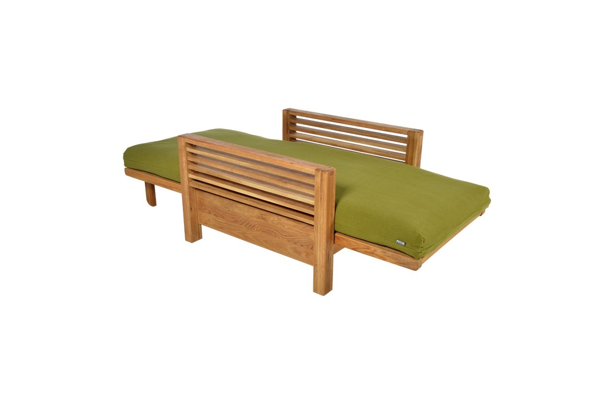 Horizon Single Oak Sofabed As Bed