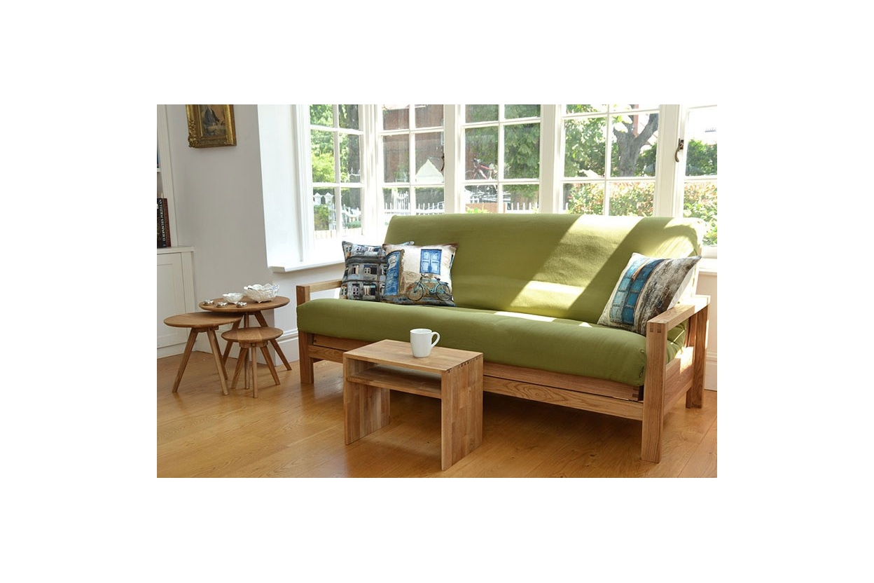 Quad 3 Seater Oak Sofa Bed 10