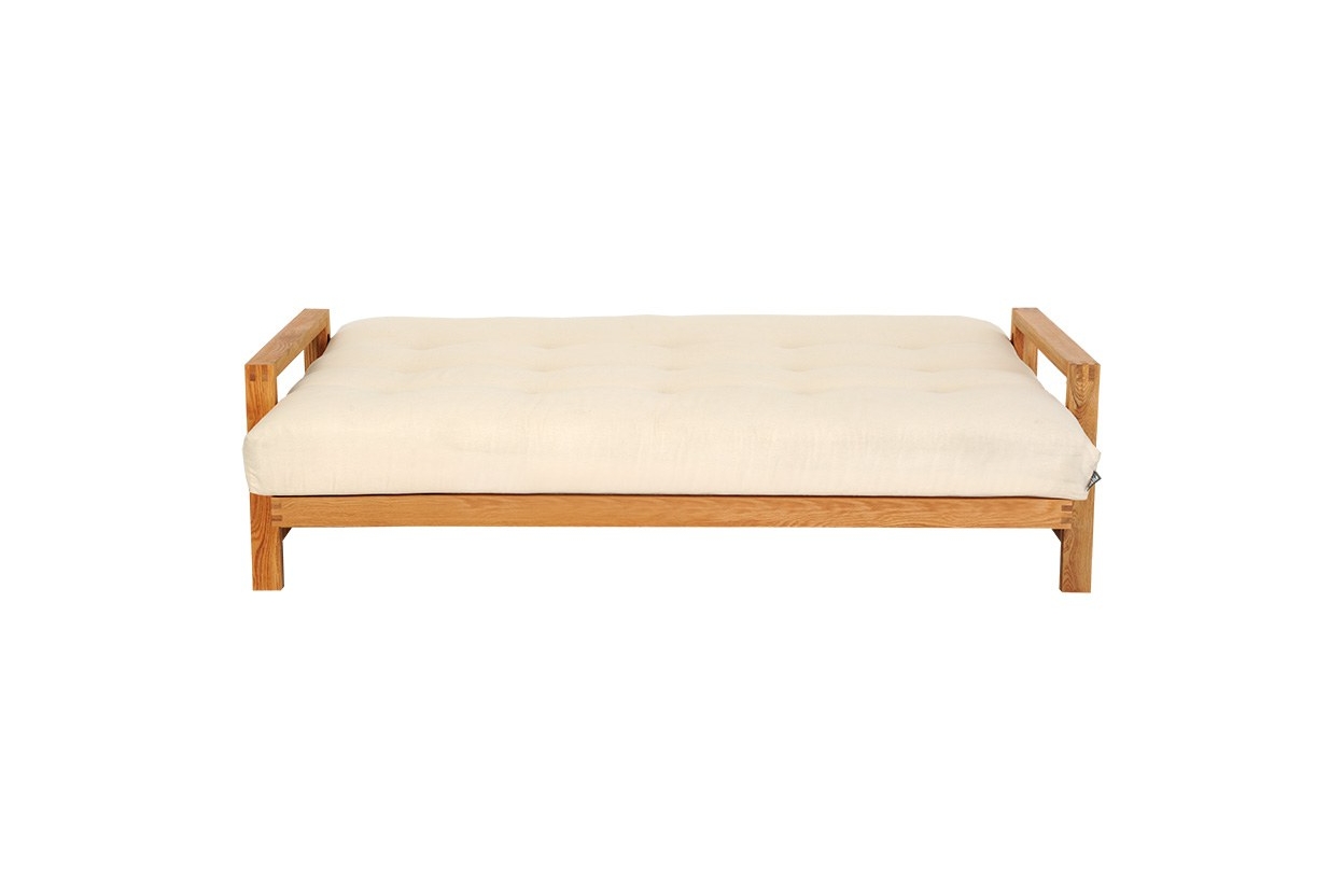 Quad 3 Seater Oak Sofa Bed 7