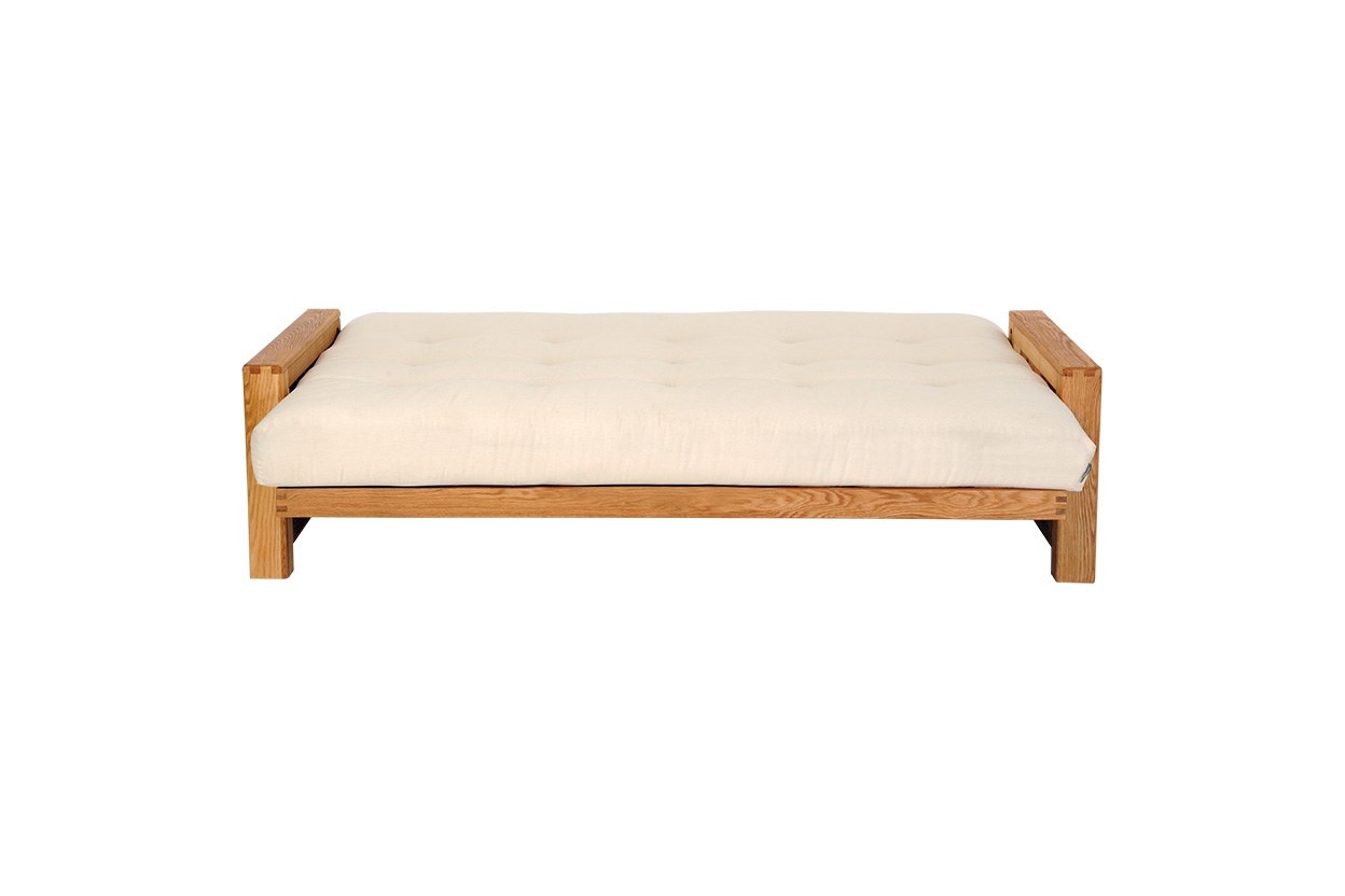 Vienna 3 Seater Oak Sofa Bed 6