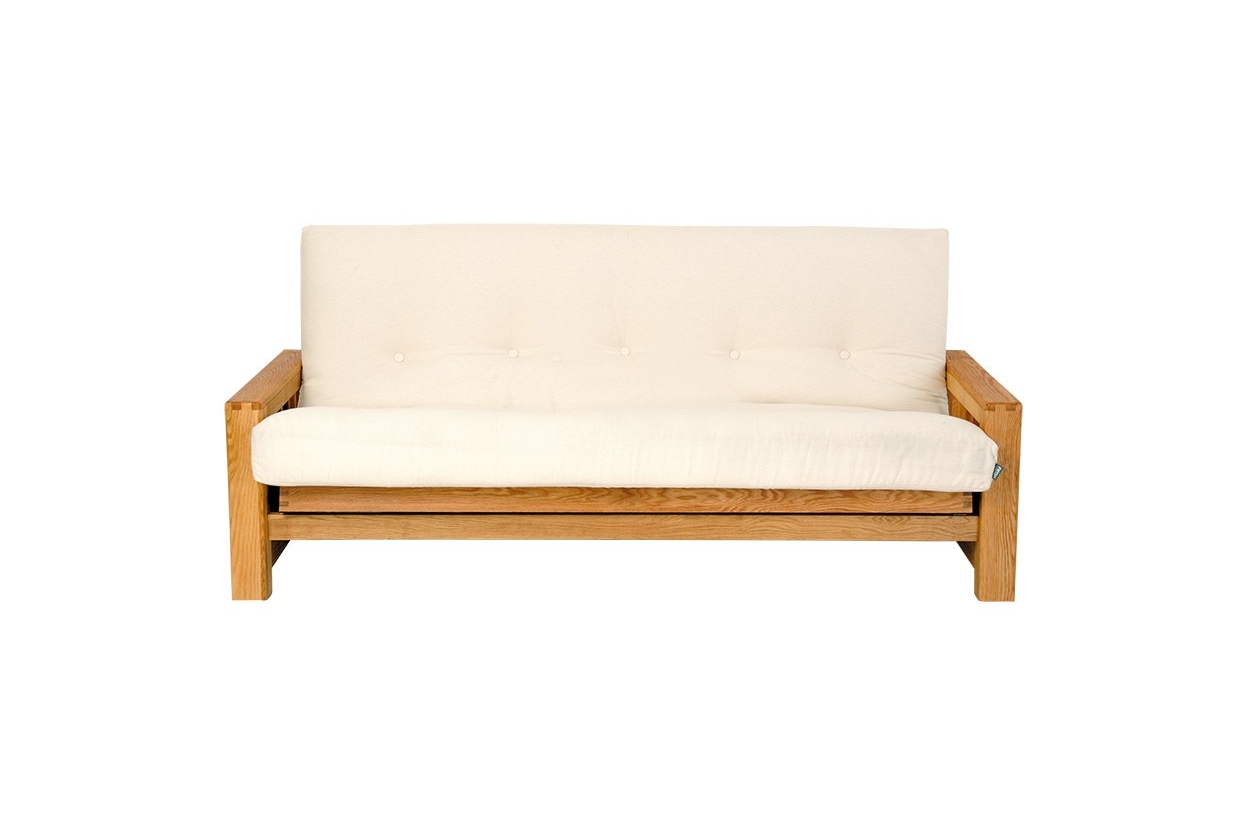 Vienna 3 Seater Oak Sofa Bed 8