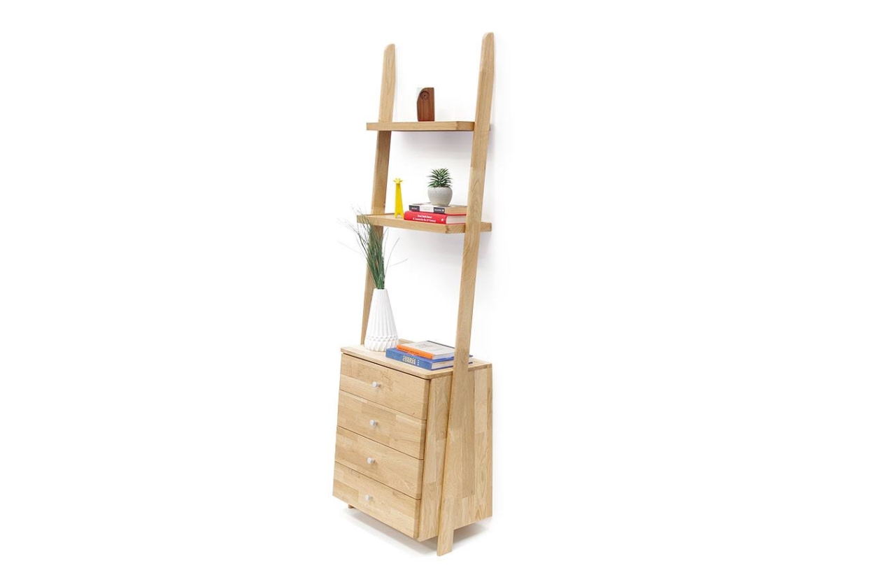 Ladder Shelves With Drawers