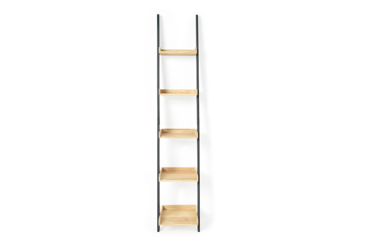 Rubberwood And Pine Cm Ladder Shelves