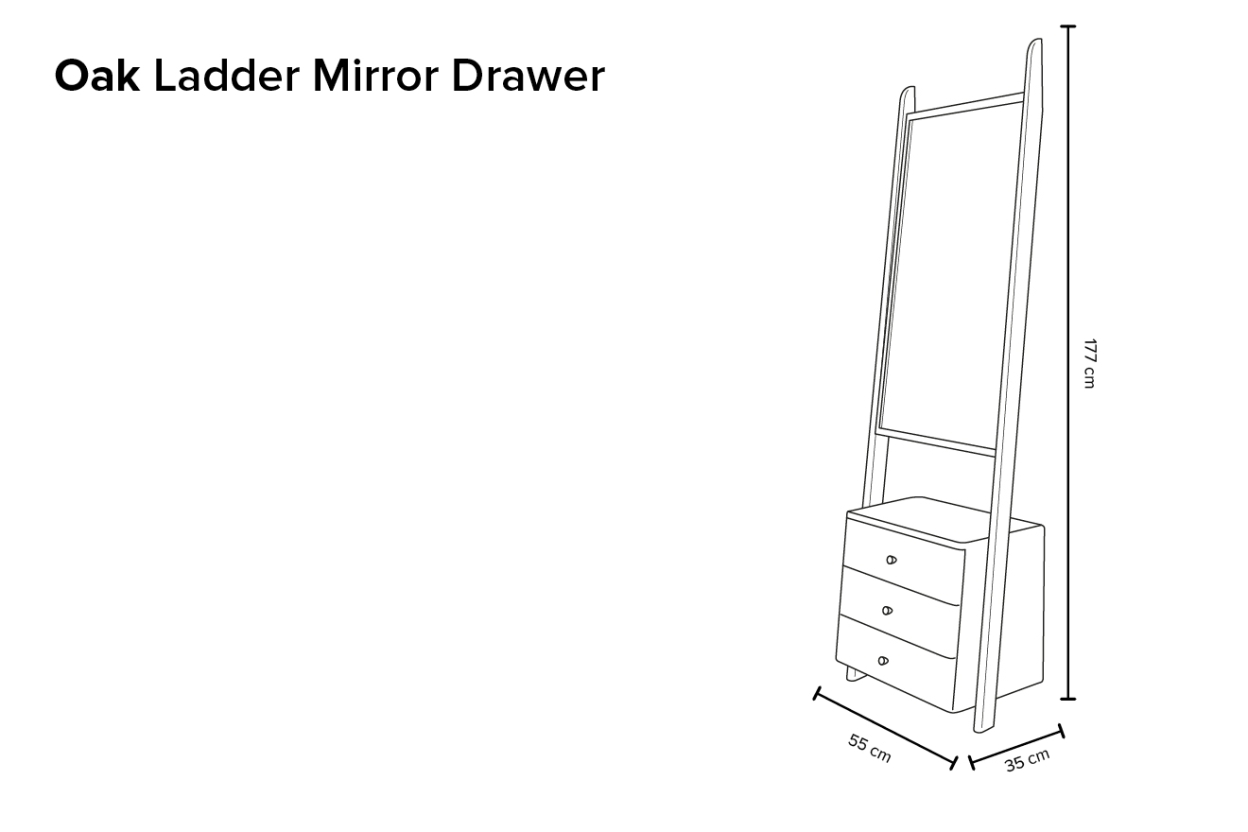 Ladder Mirror Drawer Kay Ng