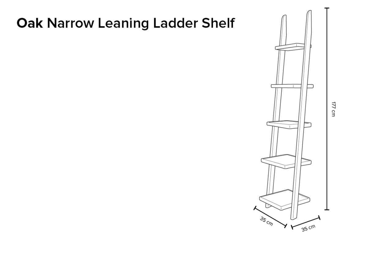 Ladder Narrow Shelf Qy Ny