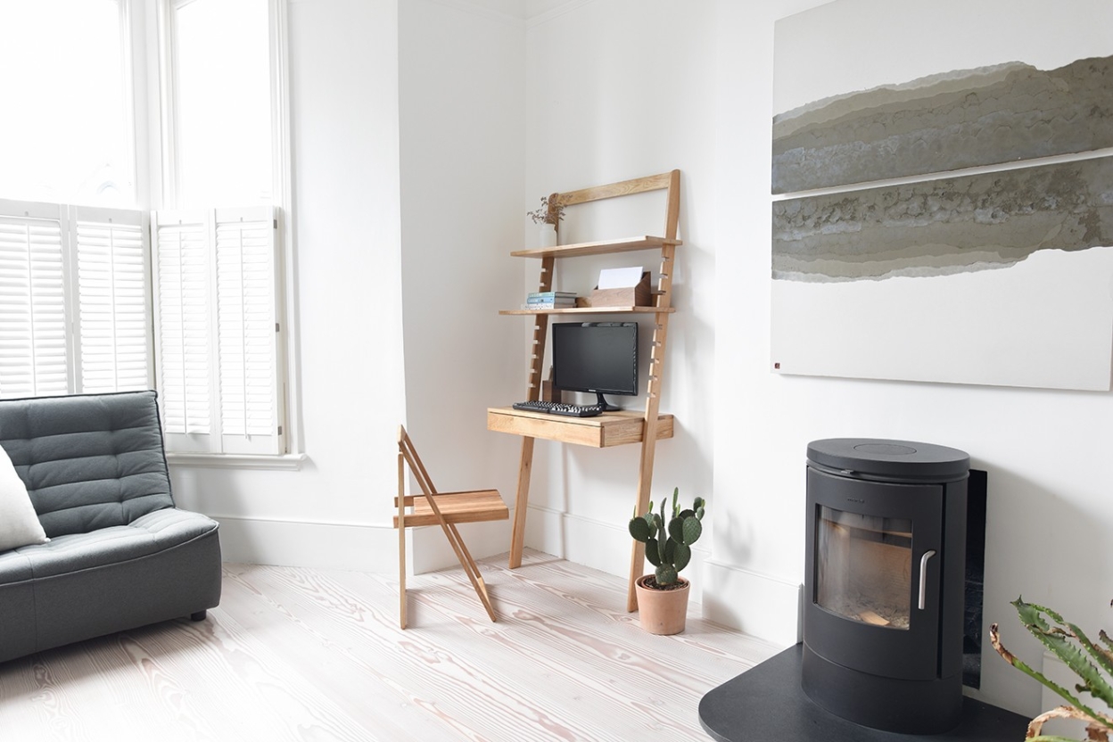 FC Oak Standing Ladder Desk