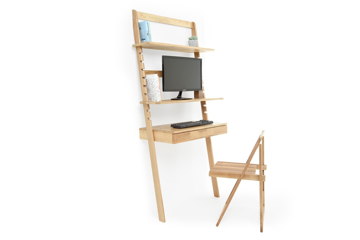 FC Oak Standing Ladder Desk