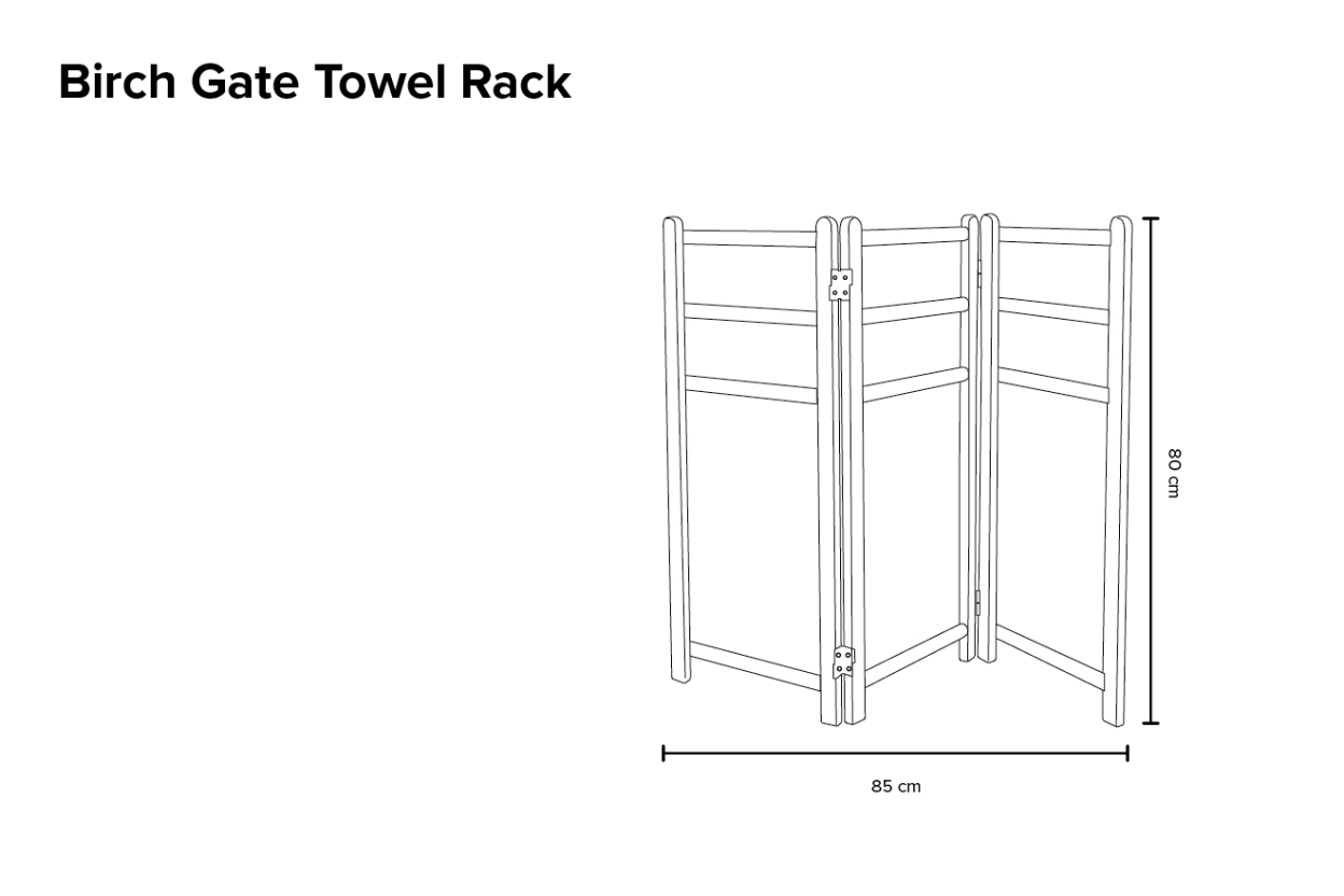 Birch Gate Towel Rack