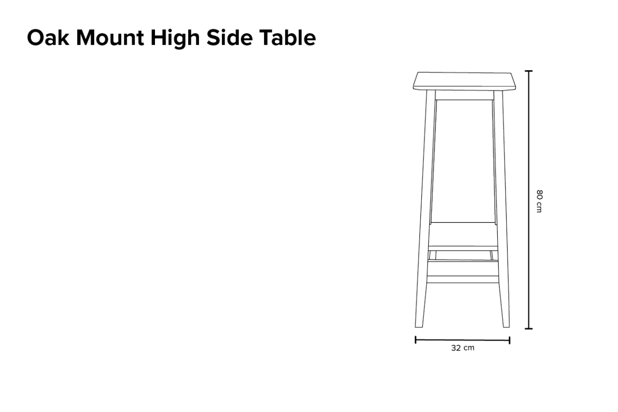 Oak Mount High Side Table