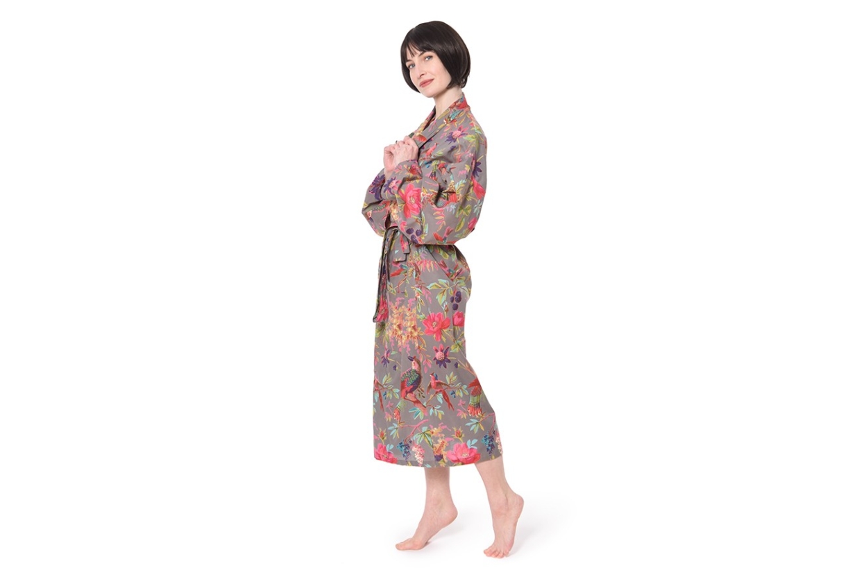 FC Paradise Bathrobe Dark Grey Model Kg Ku