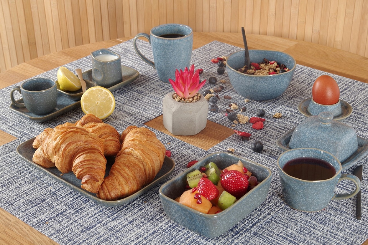 FC Reactive Glaze Breakfast Set Blue Qkmt Sc