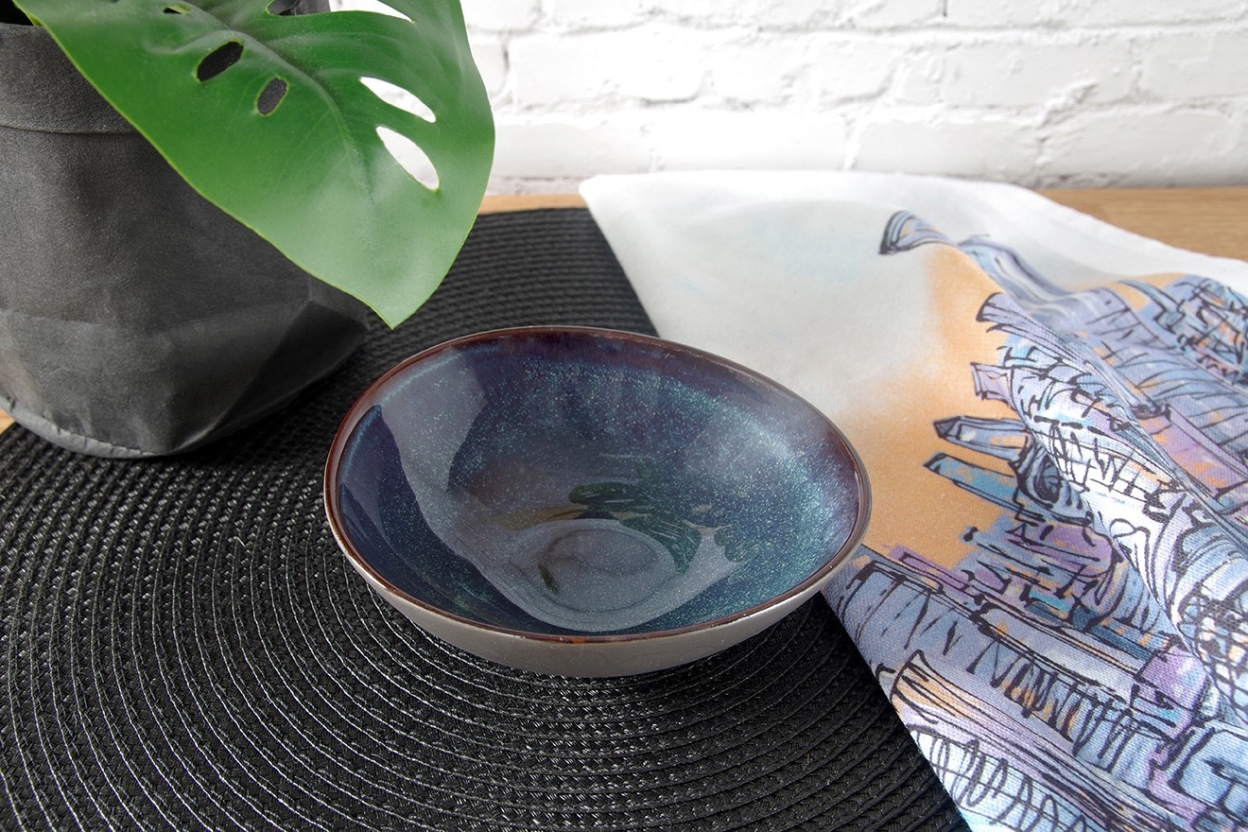 FC Dapple Glaze Avo Bowl Indigo