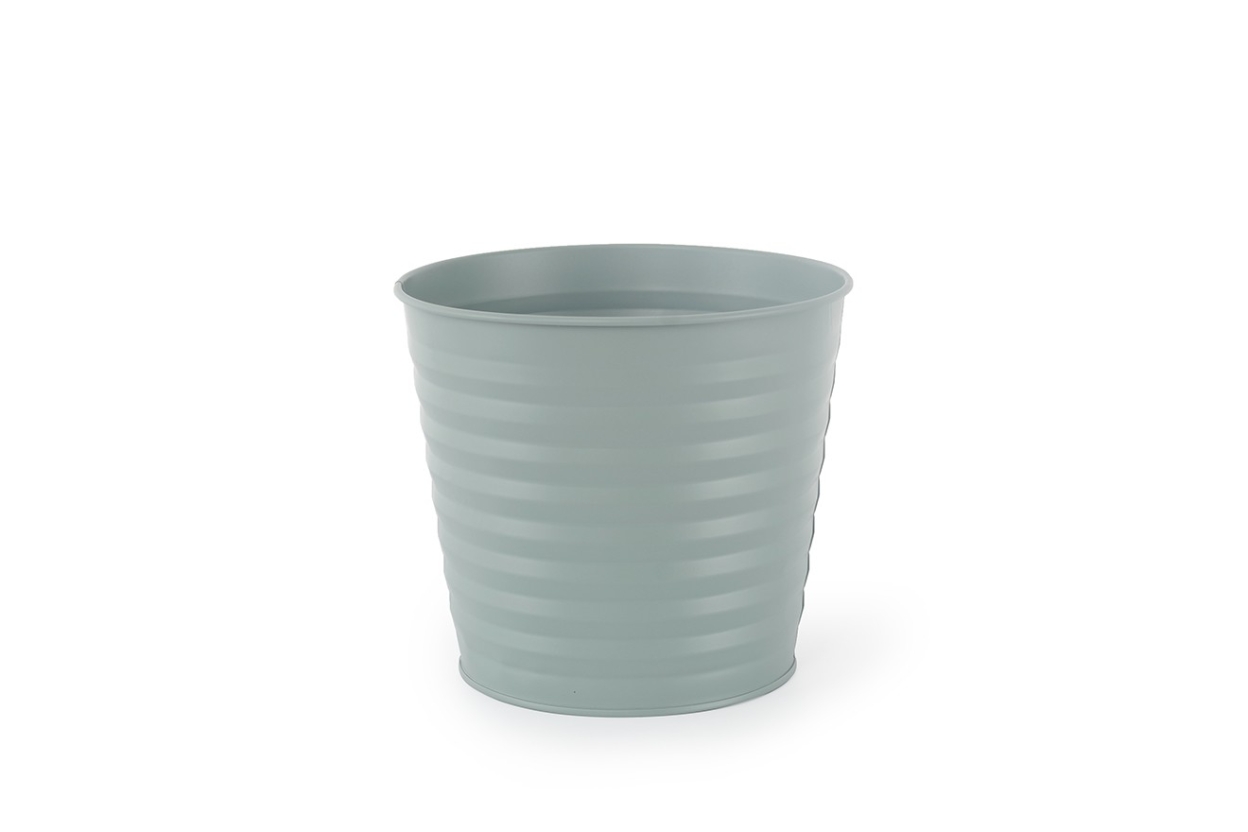 FC Metal Ridges Round Pot Fjord Blue