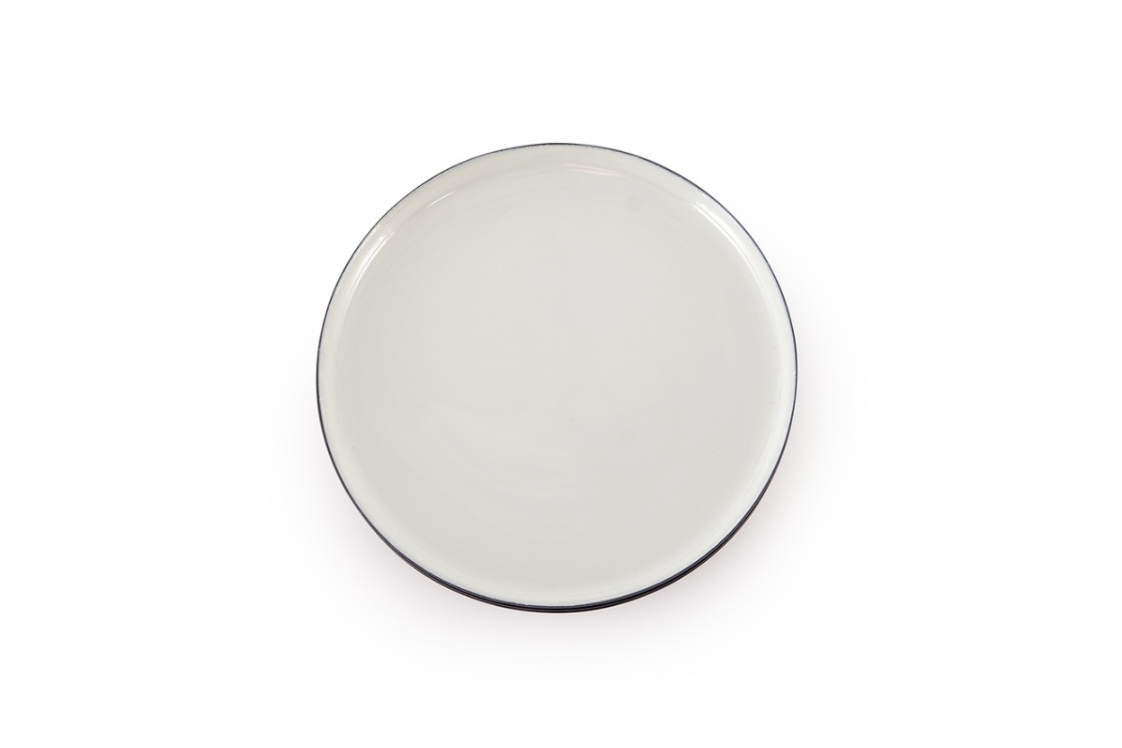 FC Round Enamel Coaster Cool Grey