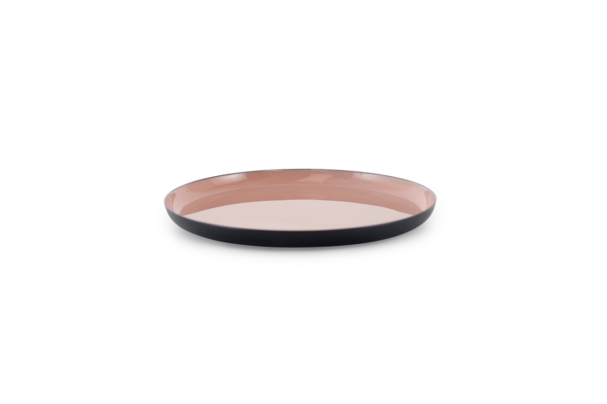 FC Round Enamel Coaster Dusty Pink