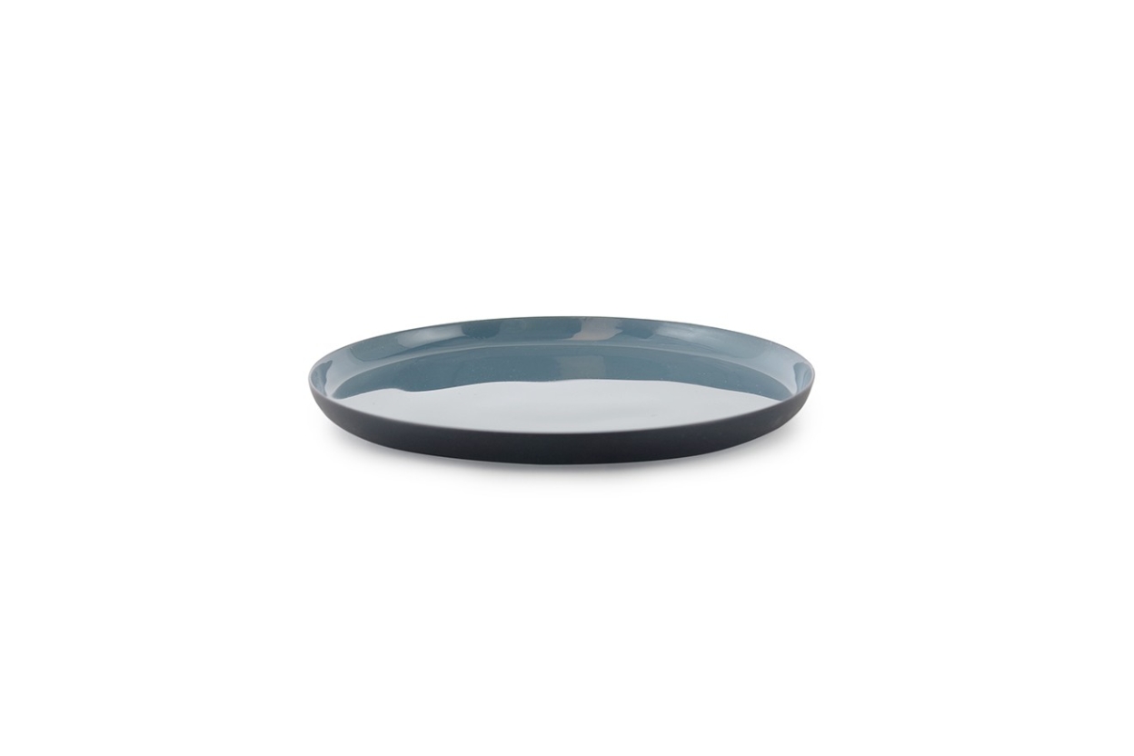 FC Round Enamel Coaster Nordic Blue