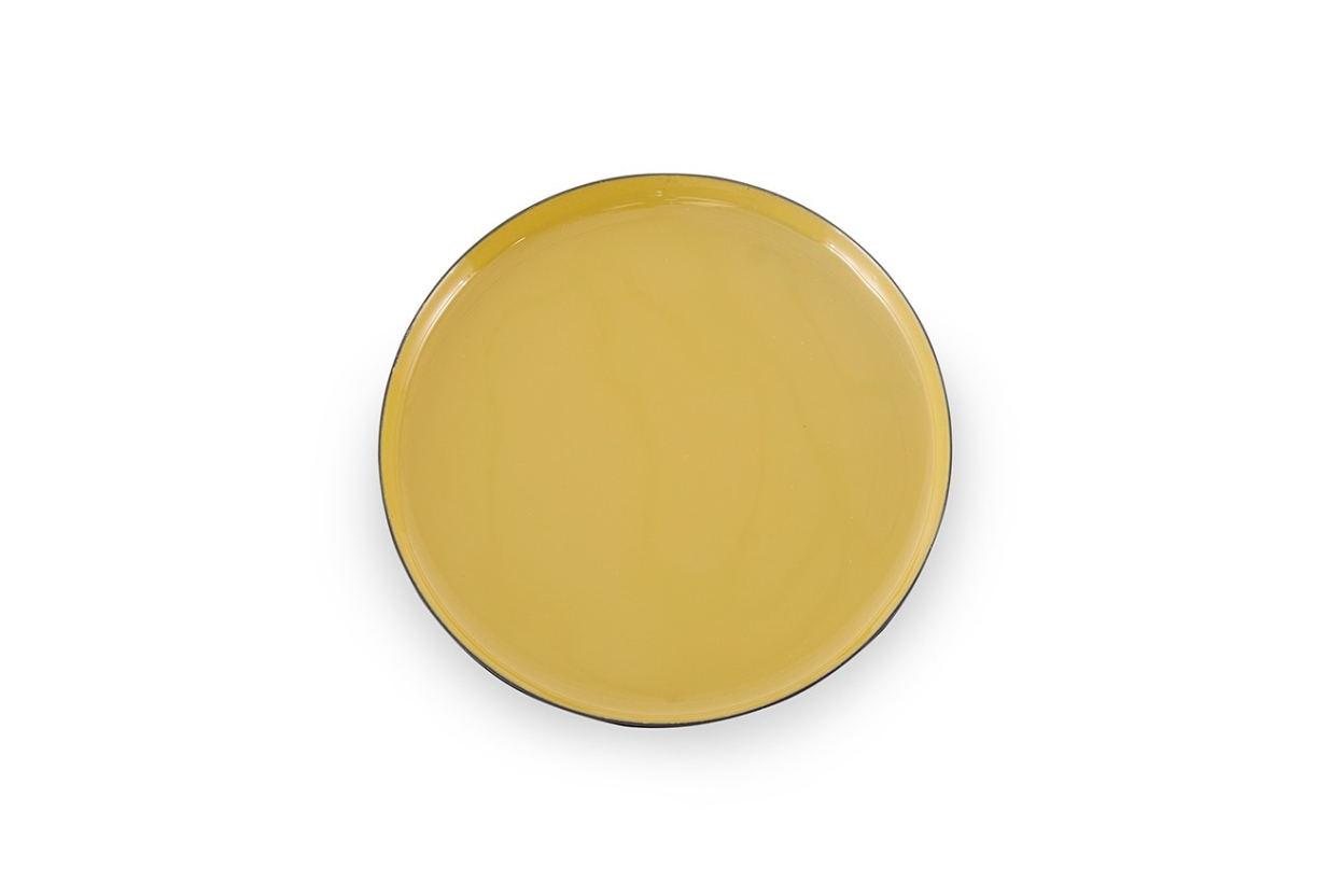 FC Round Enamel Coaster Sauterne