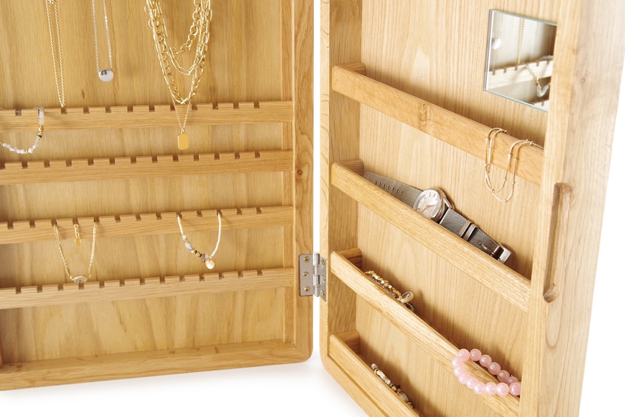 FC Oak Cove Jewellery Wall Cabinet