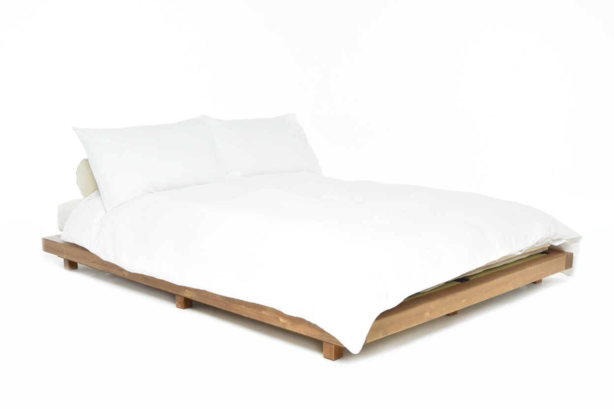 Platform Kingsize Bed Elm Finish