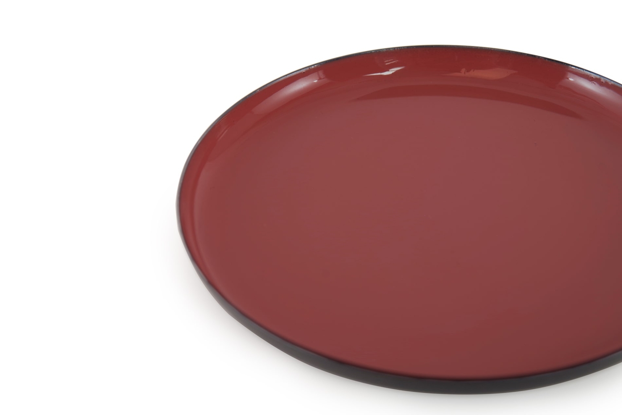 FC Round Enamel Coaster Acer Red