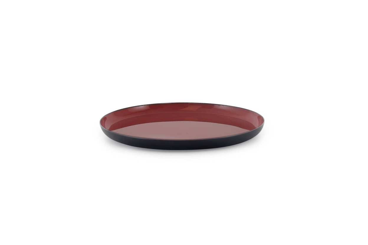 FC Round Enamel Coaster Acer Red