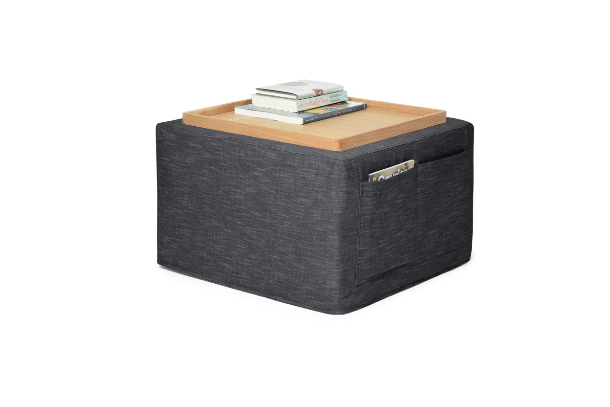 Cube Bed Coast Weave Charcoal