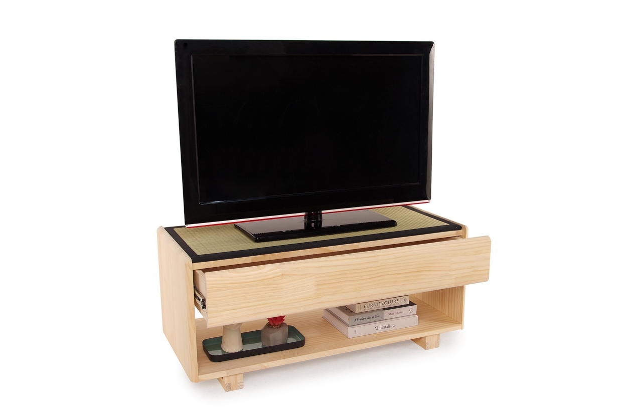 Igusa Pine TV Table