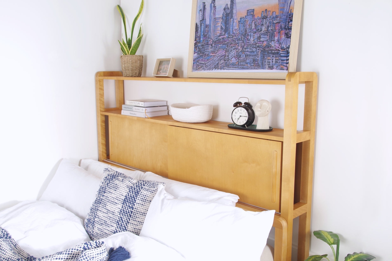 Birch Loop Storage Headboard