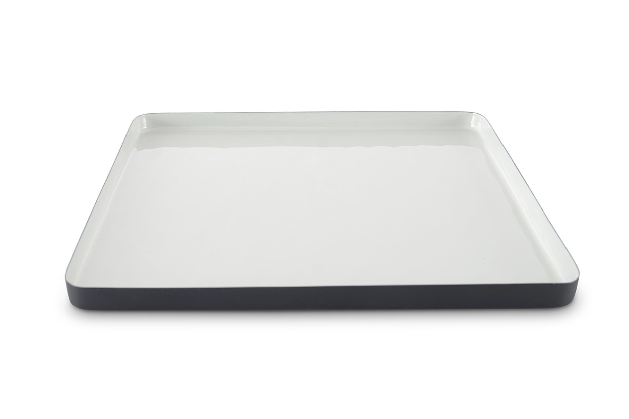 FC Enamel Square Tray Cool Grey