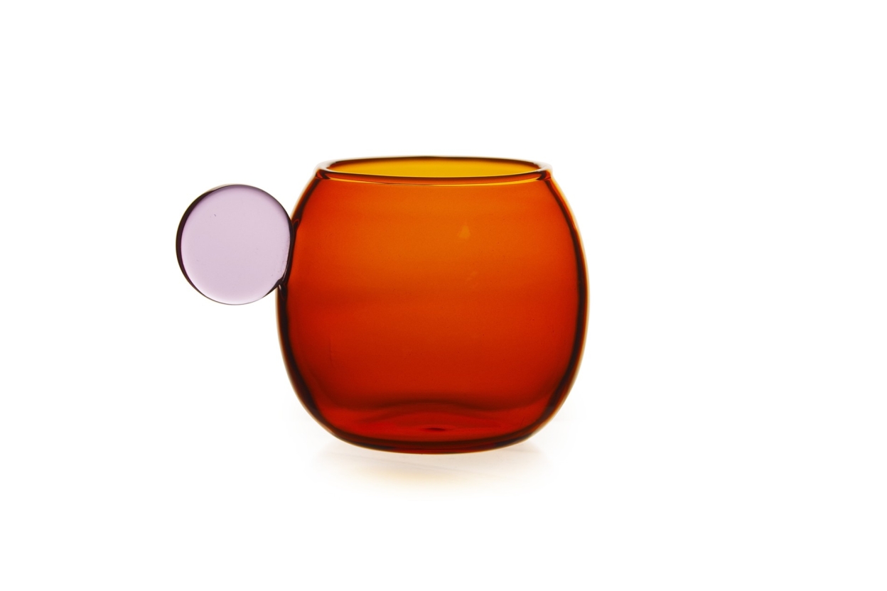 Arezzo Espresso Cup (Amber & Lilac)